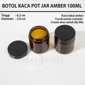 Botol Pot Jar Kaca 100gr (JR100XY)