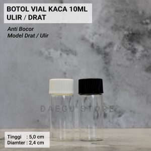 Botol Vial Ulir Tester Sample 10ml (ULRXY)