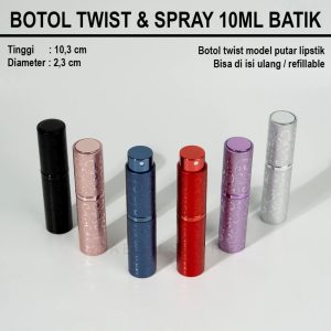 Botol Twist Model Putar 10ml (BATIK)