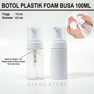 Botol Plastik Foam Busa 100ml (DGFOAM)