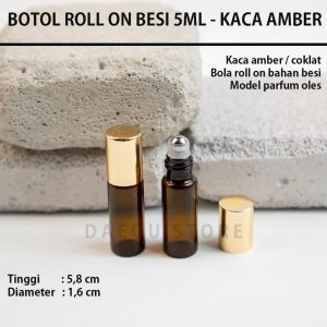 Botol Roll On 5ml (DGRLGOLD)