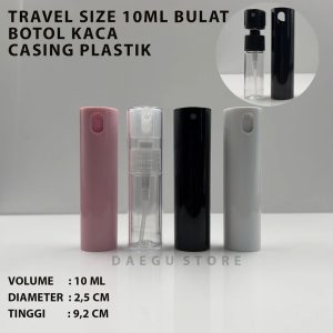 Botol Spray Kaca 10ml Casing (BULAT-H)