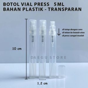 Botol Plastik Vial Spray 5ml Easy Press (A40)