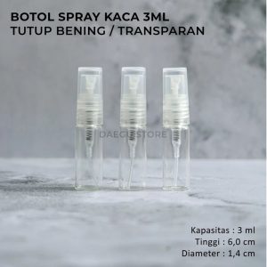 Botol Spray Kaca 3ml (A26)