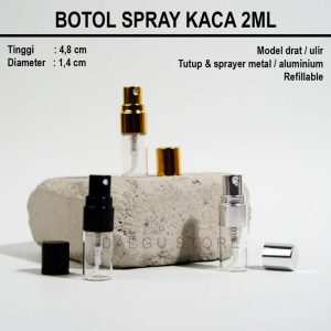 Botol Spray Kaca 2ml (ALU02)