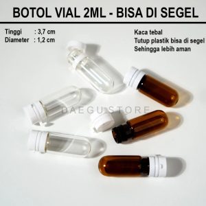Vial 2ml Tutup Bisa di Segel (DGKAPSUL)
