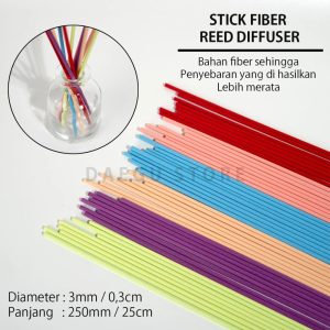 Stick Fiber Reed Diffuser Bisa Custom Ukuran Panjang / Diameter
