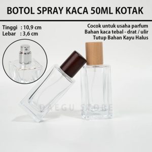 Botol Spray Kaca 50ml (DGSQP50)
