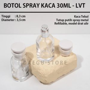 Botol Spray Kaca 30ml (DGLVT30)