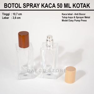 Botol Spray Kaca 50ml (DGSQP50)