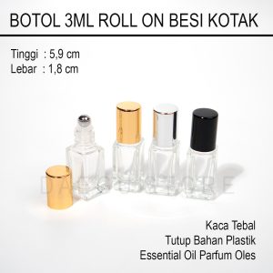 Botol Roll On 3ml Kotak (DGKTKROLL3)